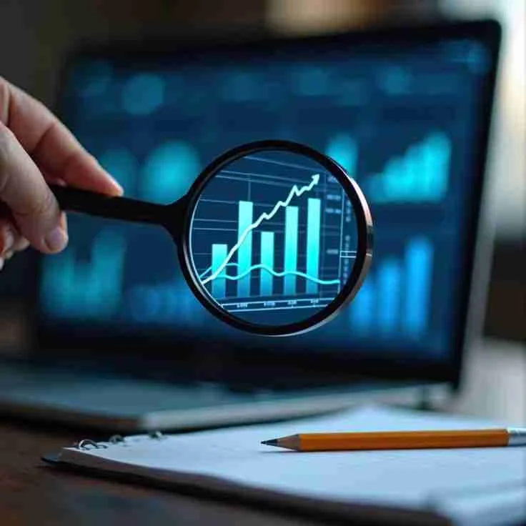 Audit service illustration showing professional business environment